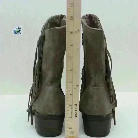 Naughty Monkey Women's Vamp Phyer Taupe Suede Leather Ankle Boots Size US 8 - Picture 6 of 11